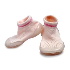 Comfy Knitted Pink Slip-On Shoes