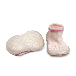 Comfy Knitted Pink Slip-On Shoes