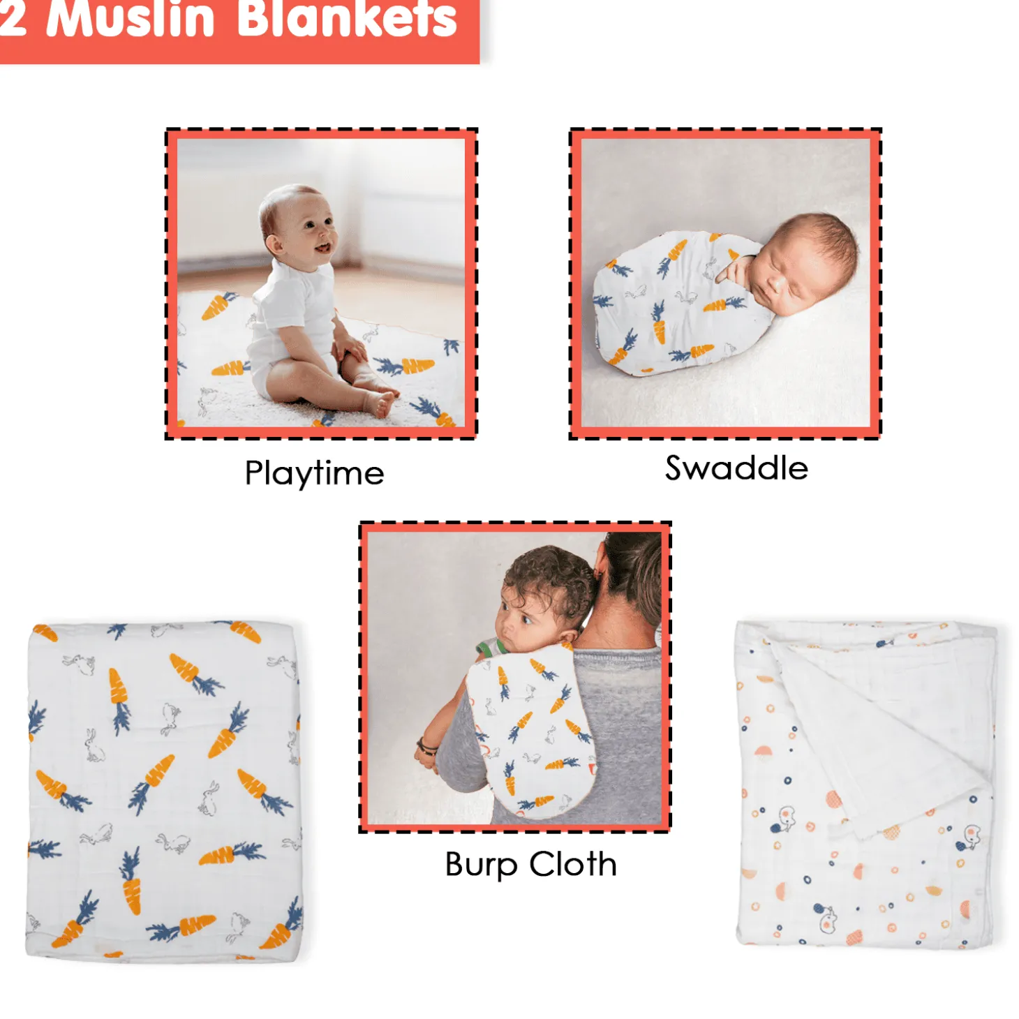 Complete Hospital Bag for Mum & Baby 19 Pcs Unisex Multicolour