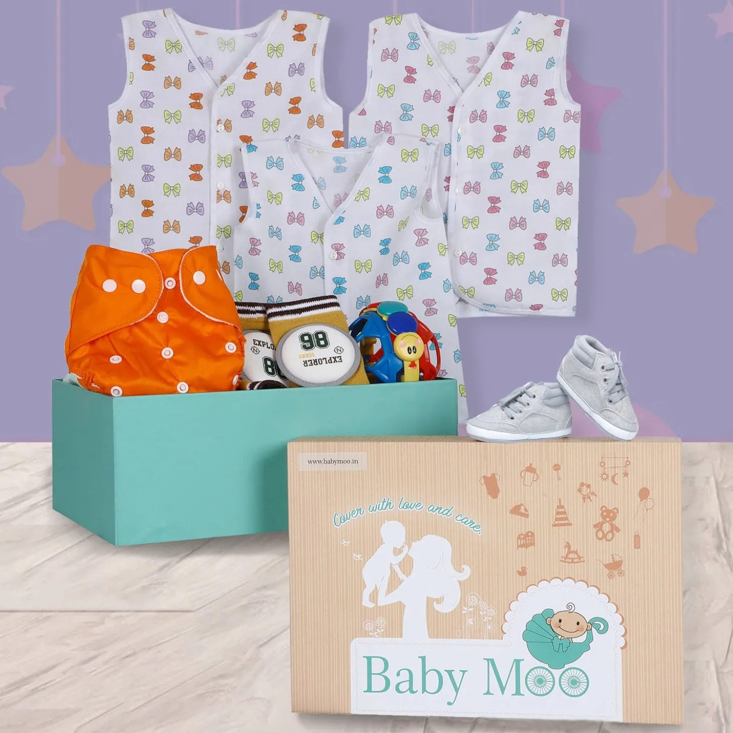 Crawling And Growing Gift Hamper Unisex Multicolour