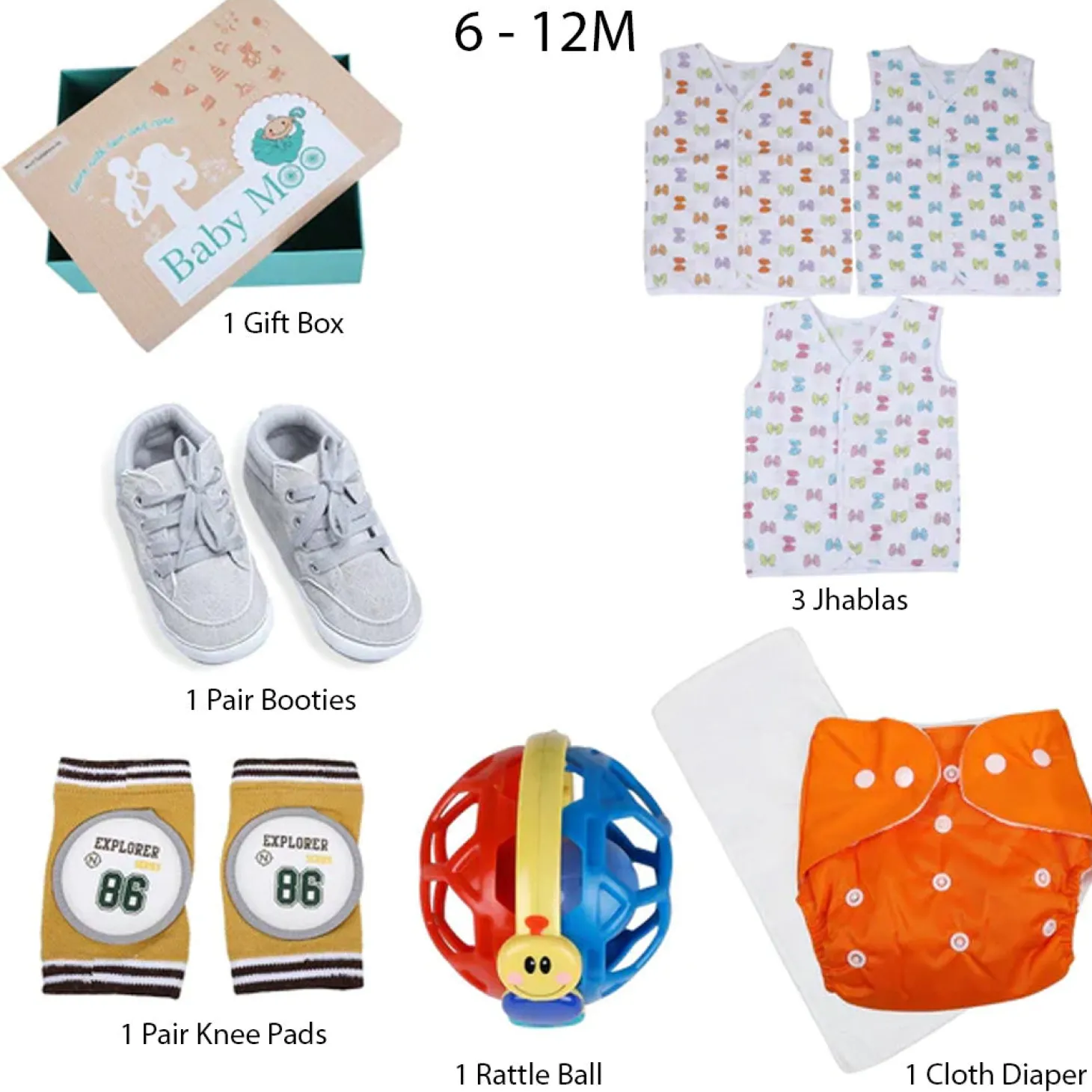Crawling And Growing Gift Hamper Unisex Multicolour