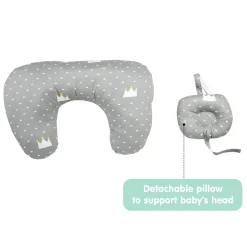 Crown Grey Feeding Pillow