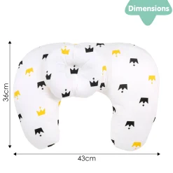 Crown White Feeding Pillow