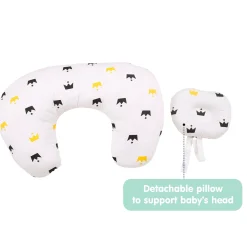 Crown White Feeding Pillow