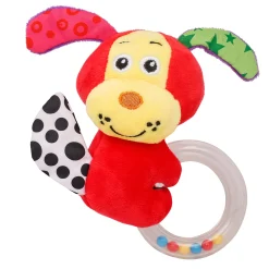 Cuddle Puppy Red Rattle