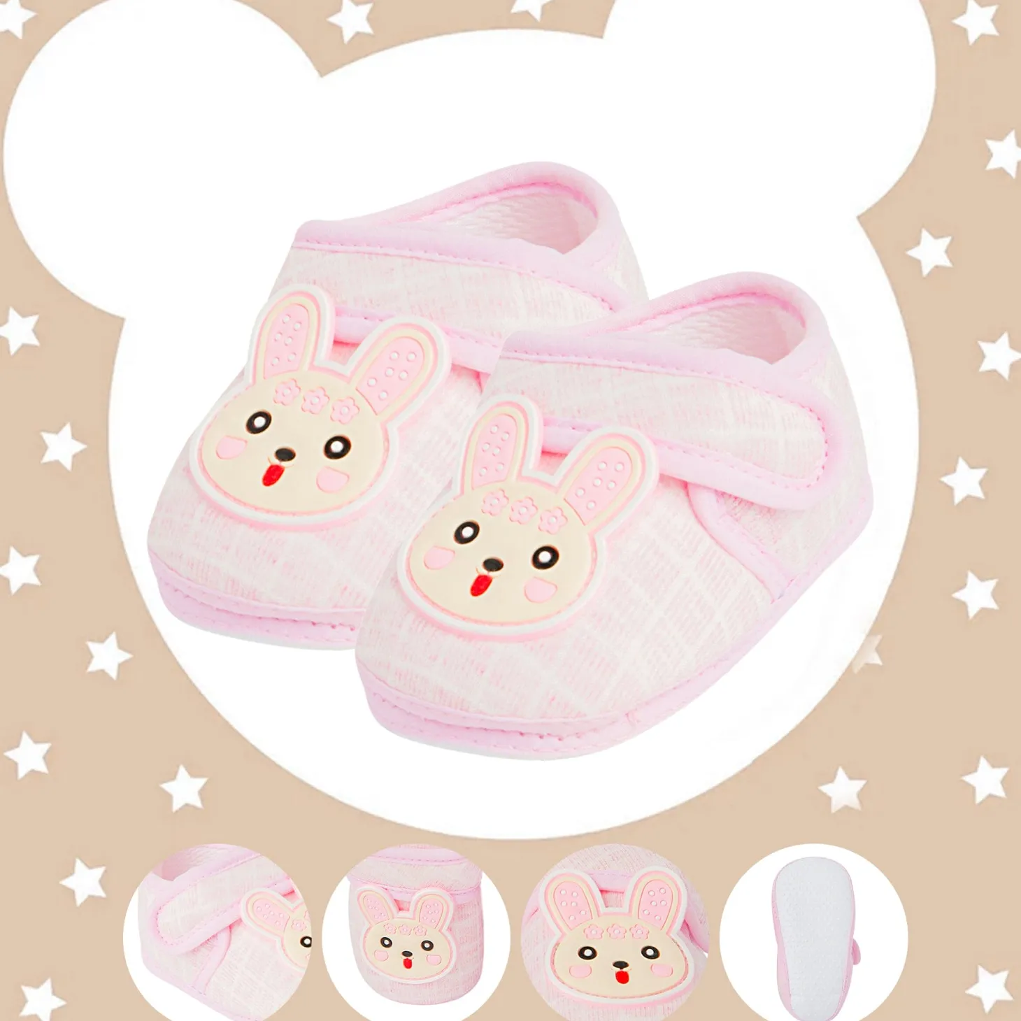Cute Bunny Pink Booties