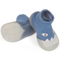 Cute Eye Anti-Skid Slip-On Rubber Sole Shoes - Blue