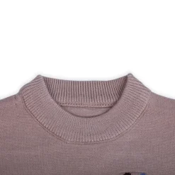Cute Giraffe Premium Full Sleeves Knitted Sweater - Brown And White