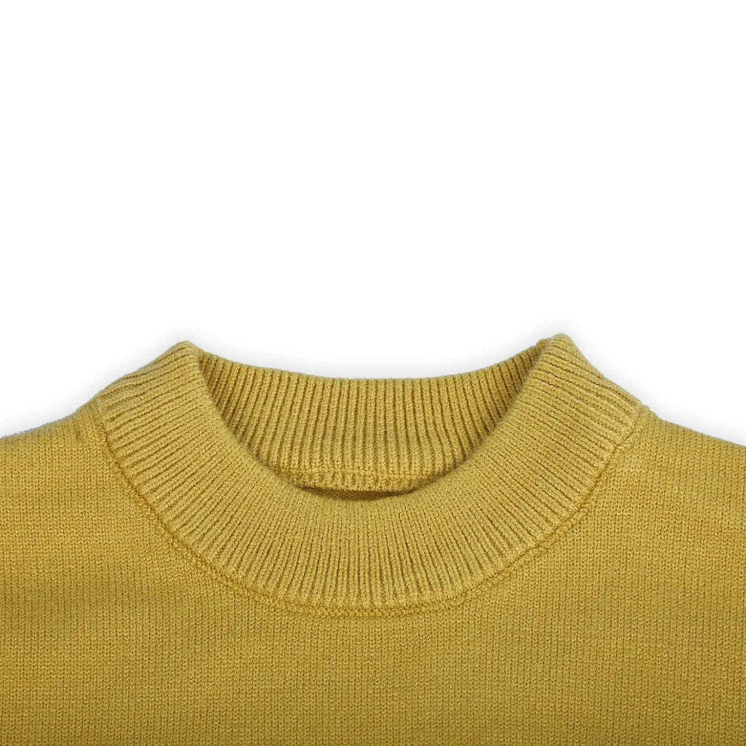 Cute Giraffe Premium Full Sleeves Knitted Sweater - Mustard And White