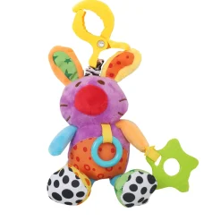 Cute Purple Hanging Pulling Toy With Teether