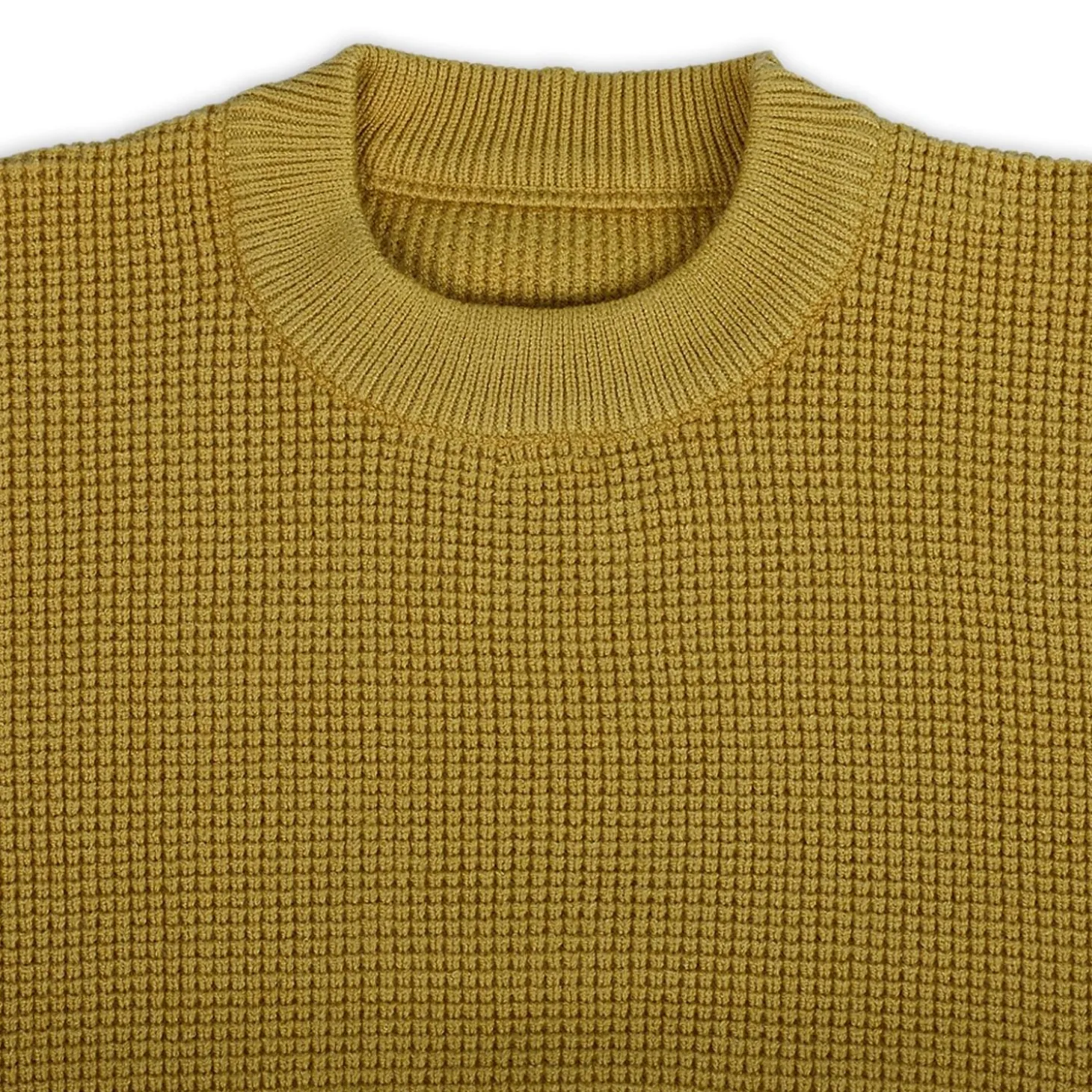 3D Neck Tie Premium Full Sleeves Knitted Sweater - Mustard