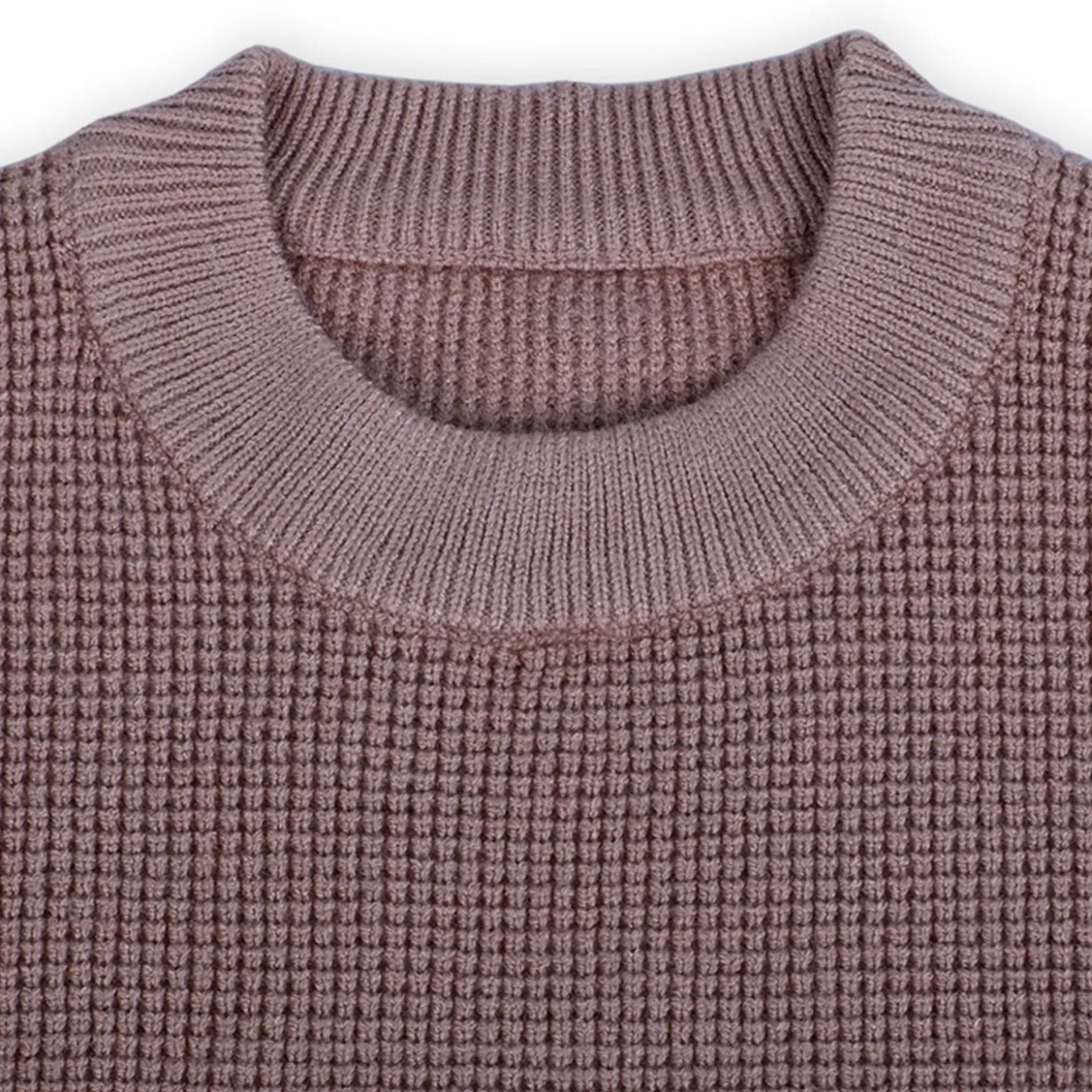 3D Neck Tie Premium Full Sleeves Knitted Sweater - Brown