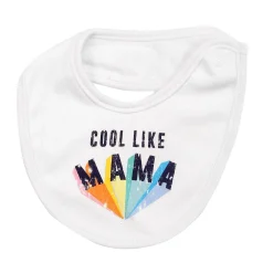 Dada And Mama Are My Heroes Blue And White 3 Pk Bibs