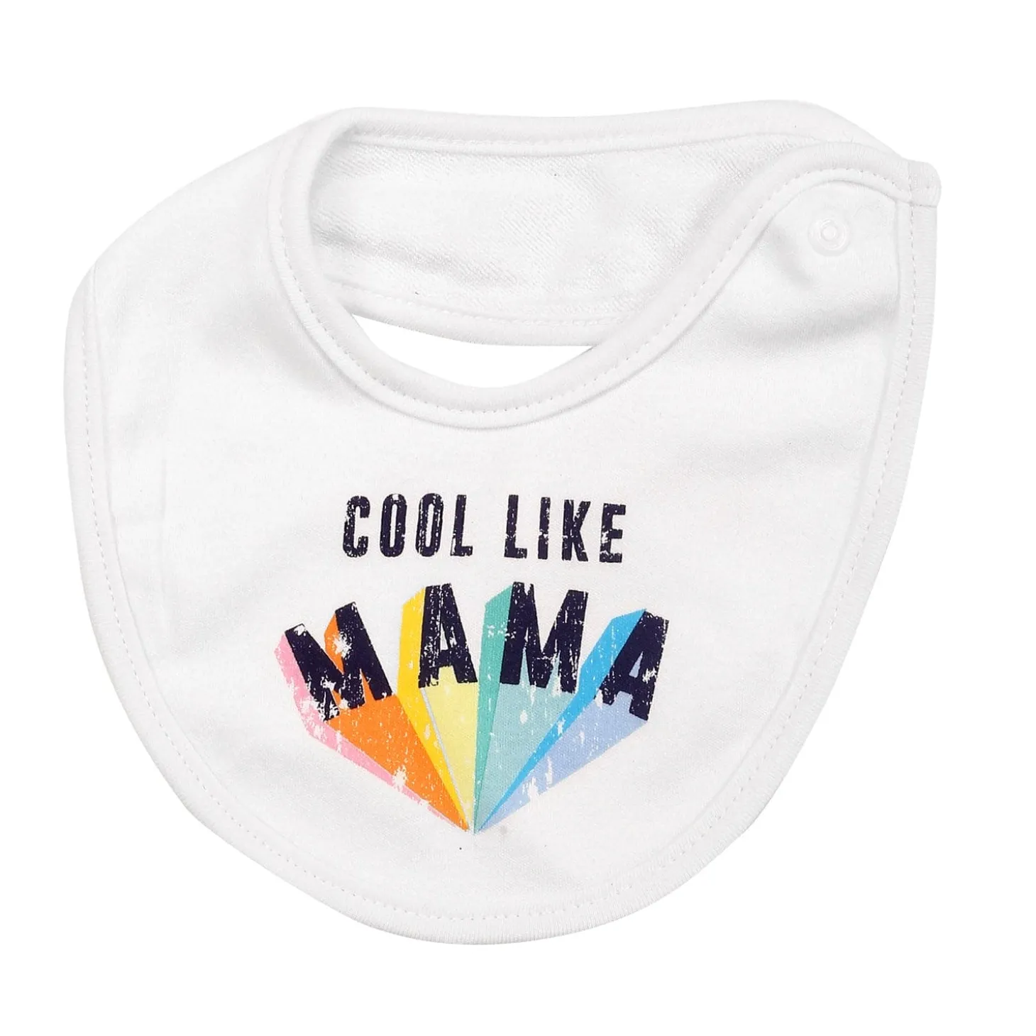 Dada And Mama Are My Heroes Blue And White 3 Pk Bibs