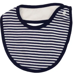 Dada And Mama Are My Heroes Blue And White 3 Pk Bibs