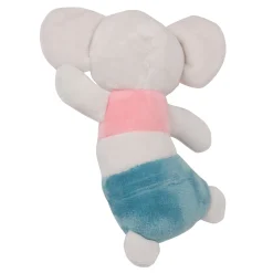 Dancing Elephant White Handheld Rattle Toy