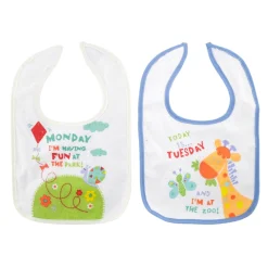 Days Of The Week Multicolour 7 Pk Bibs