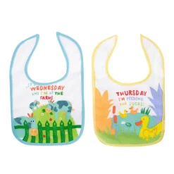 Days Of The Week Multicolour 7 Pk Bibs