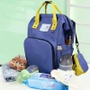 Diaper Bag Maternity Backpack Solid Blue