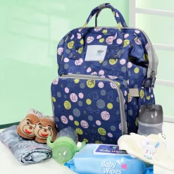 Diaper Bag Maternity Backpack Animal Printed Blue