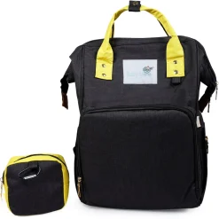 Diaper Bag Maternity Backpack Solid Black
