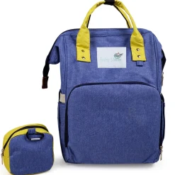 Diaper Bag Maternity Backpack Solid Blue