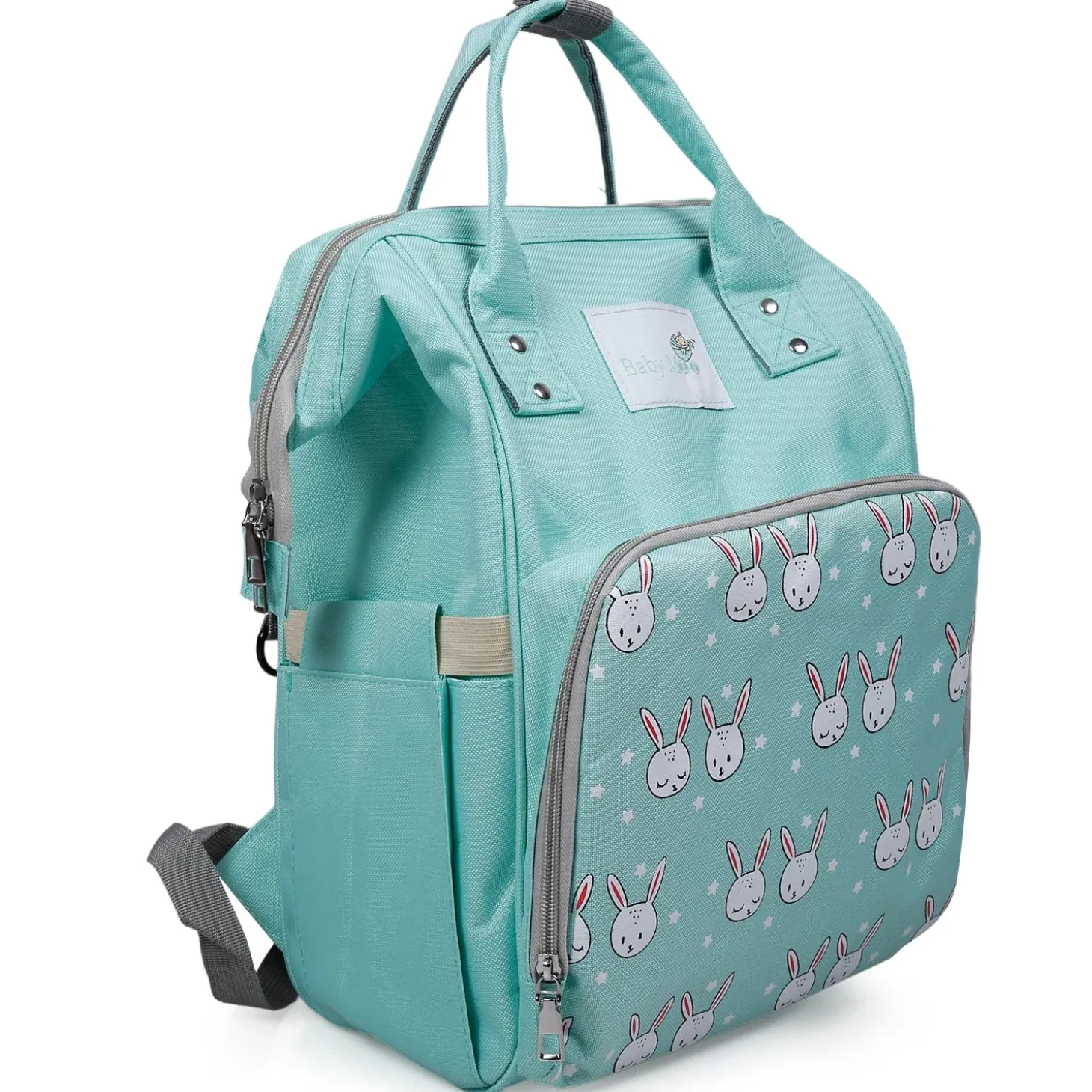 Diaper Bag Maternity Backpack Rabbit Green