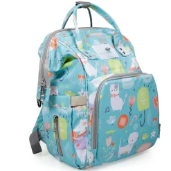 Diaper Bag Maternity Backpack Spring In The Garden Blue