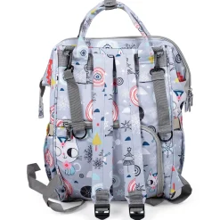 Diaper Bag Maternity Backpack Winter Wonderland Grey