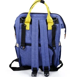 Diaper Bag Maternity Backpack Solid Blue