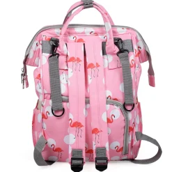 Diaper Bag Maternity Backpack Flamingo Pink