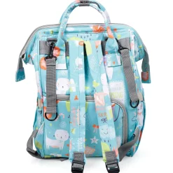 Diaper Bag Maternity Backpack Spring In The Garden Blue