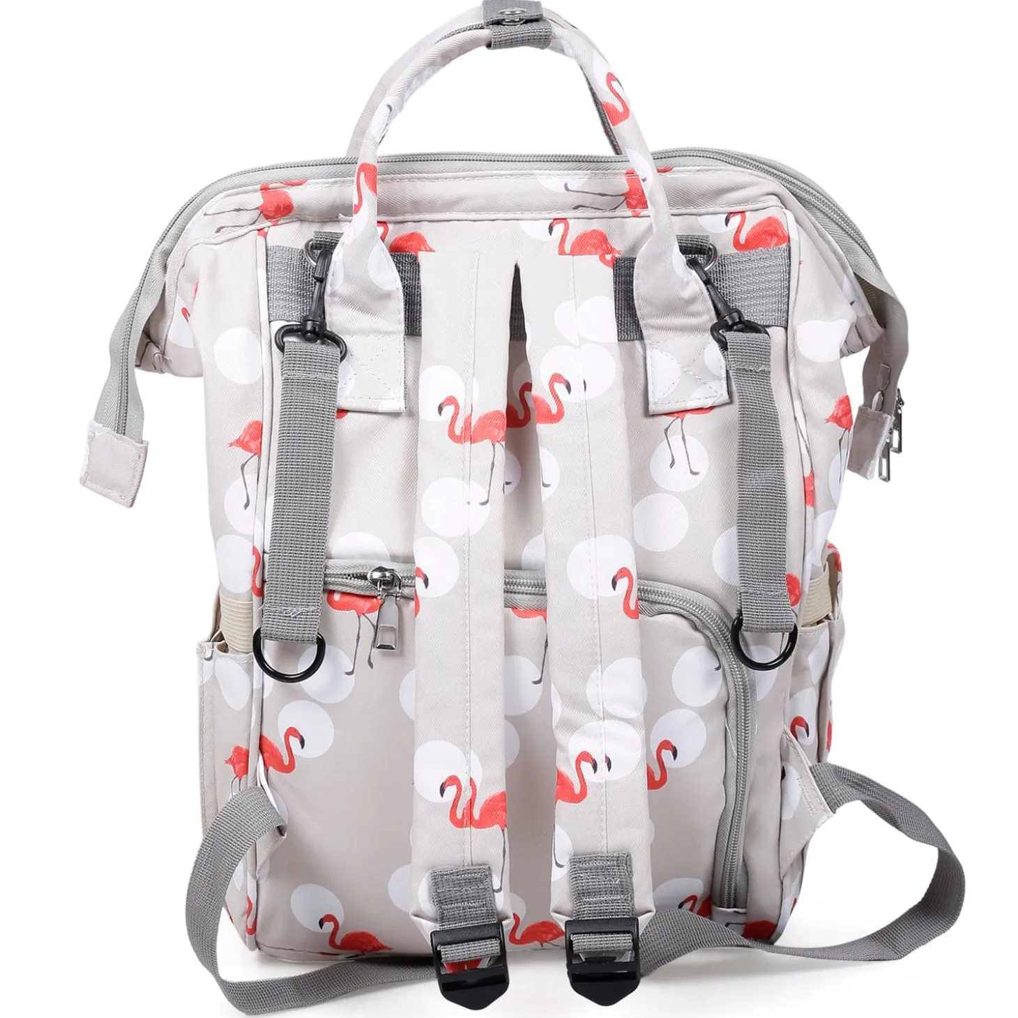 Diaper Bag Maternity Backpack Flamingo Beige