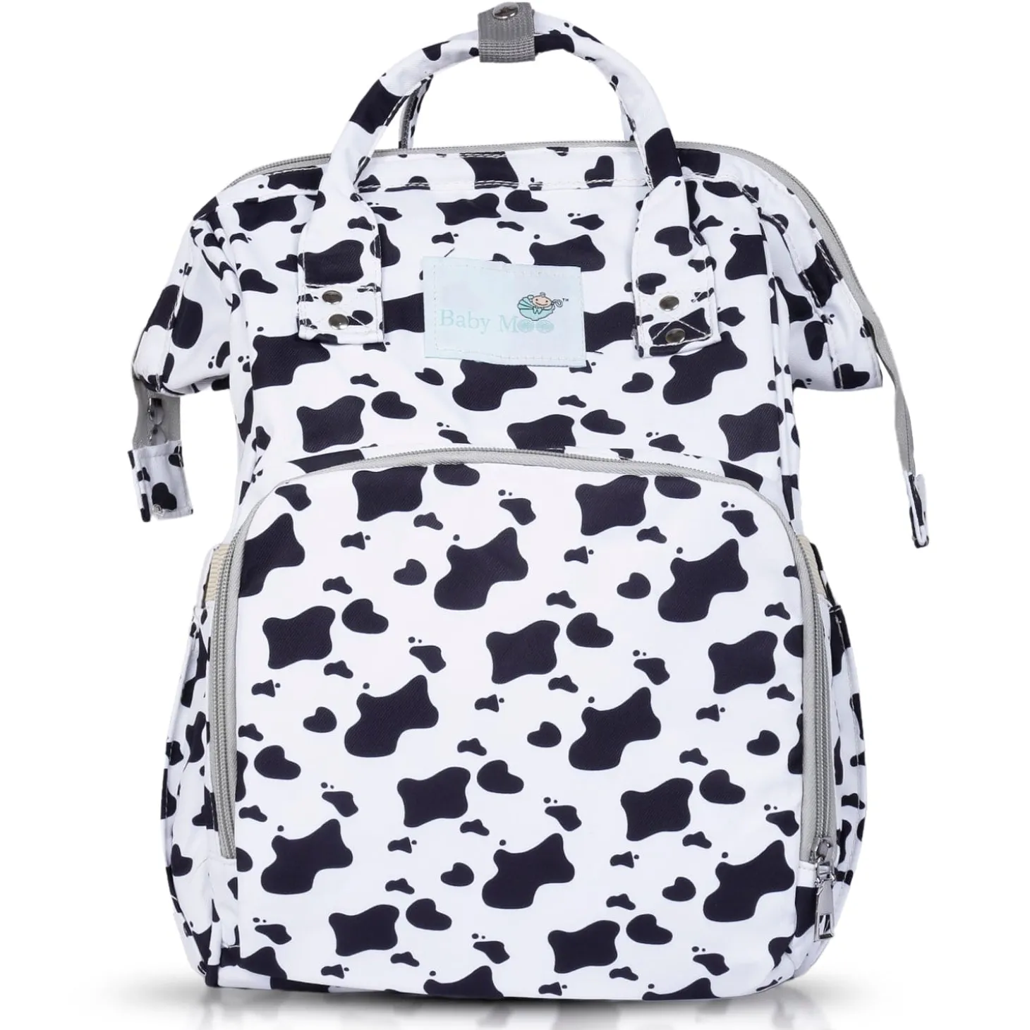 Diaper Bag Maternity Backpack Cow Black And White