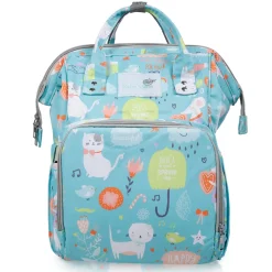 Diaper Bag Maternity Backpack Spring In The Garden Blue