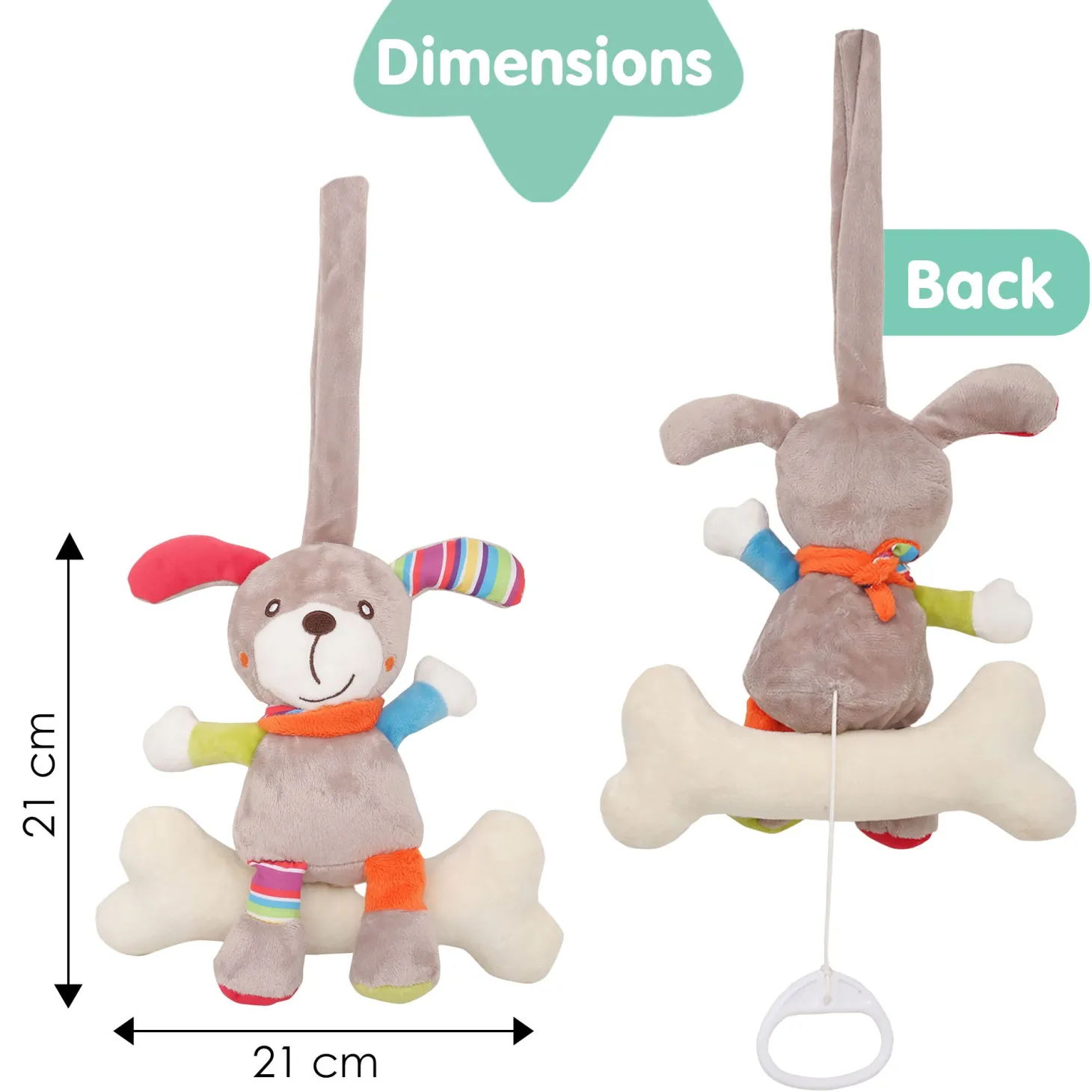 Dog Grey Hanging Pulling Toy