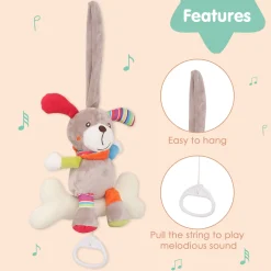 Dog Grey Hanging Pulling Toy