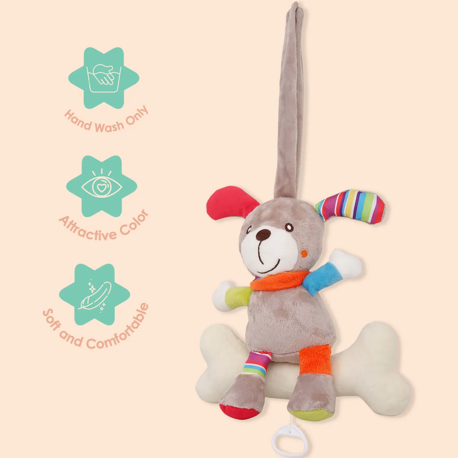 Dog Grey Hanging Pulling Toy