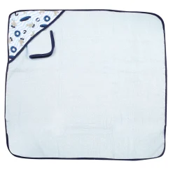 Dolphin Show Blue Hooded Towel & Wash Cloth Set