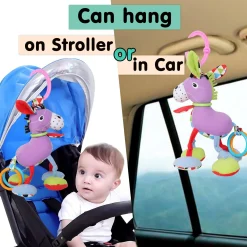 Donkey Purple Hanging Toy With Vibrations