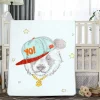 Dream With Stars White One Ply Blanket