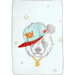 Dream With Stars White One Ply Blanket
