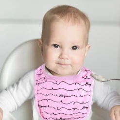 Dreaming Of Paris Pink And Black Set Of 3 Bibs And 2 Socks