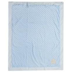 Dreaming Star Soft Reversible Bubble Blanket Blue