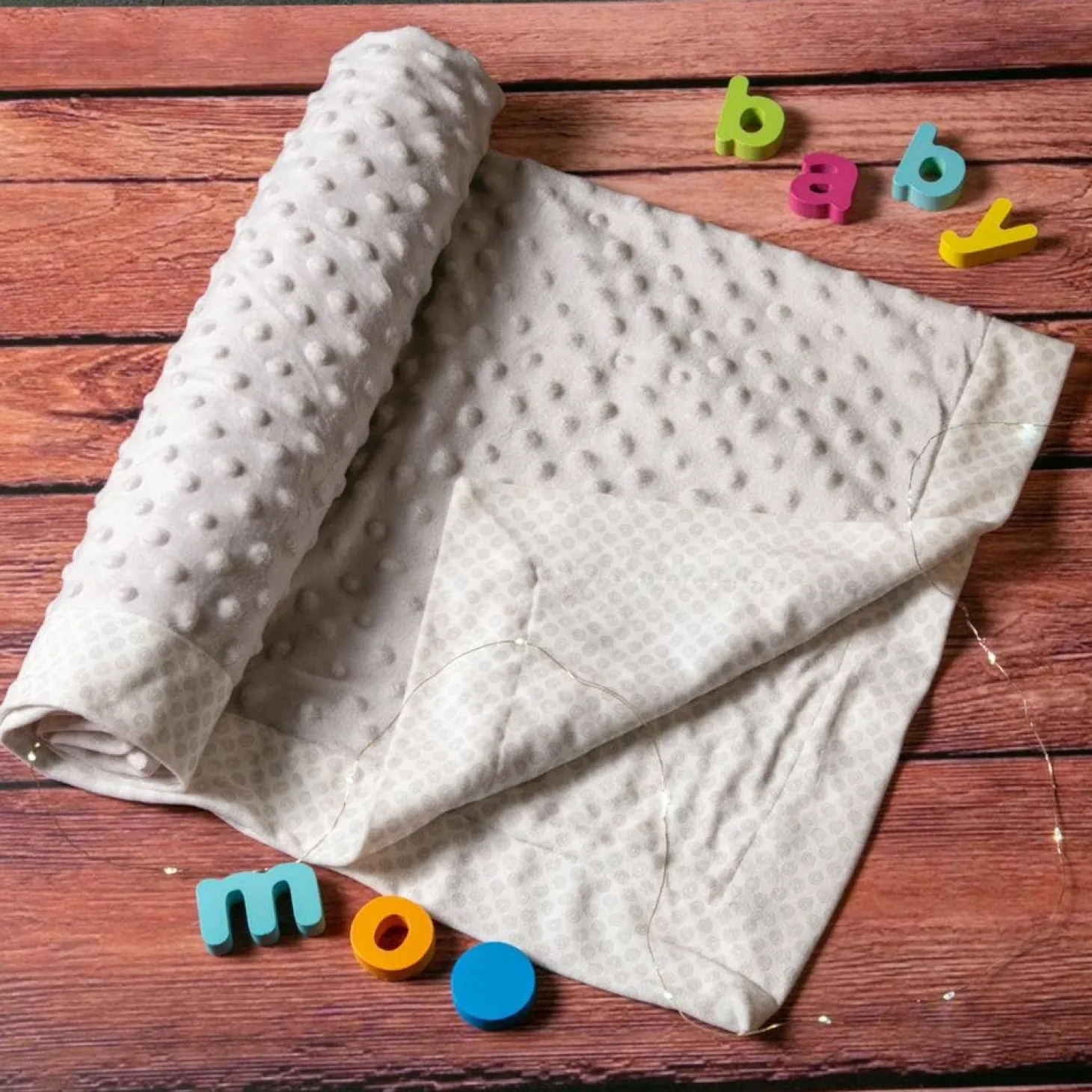 Dreamy Grey Bubble Blanket