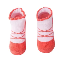 Dressy Floral Peach 3 Pcs Hairband And Socks Set