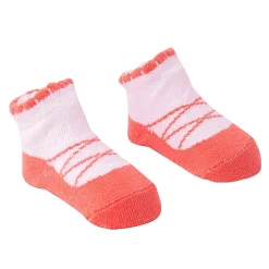 Dressy Floral Peach 3 Pcs Hairband And Socks Set