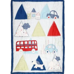 Driving Around Blue 4 Pcs Crib Set
