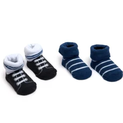Driving In The Fast Lane Blue And White Set Of 3 Bibs And 2 Socks