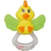 Duck Yellow And Green Rattle Teether